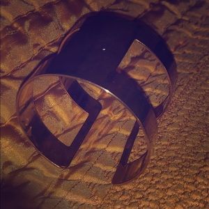 Gold cuff bracelet
